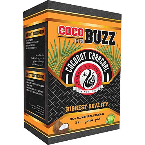 CocoBuzz Coconut Charcoal 108pc