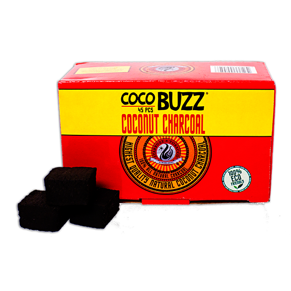CocoBuzz Coconut Charcoal 45pc (Wholesale)