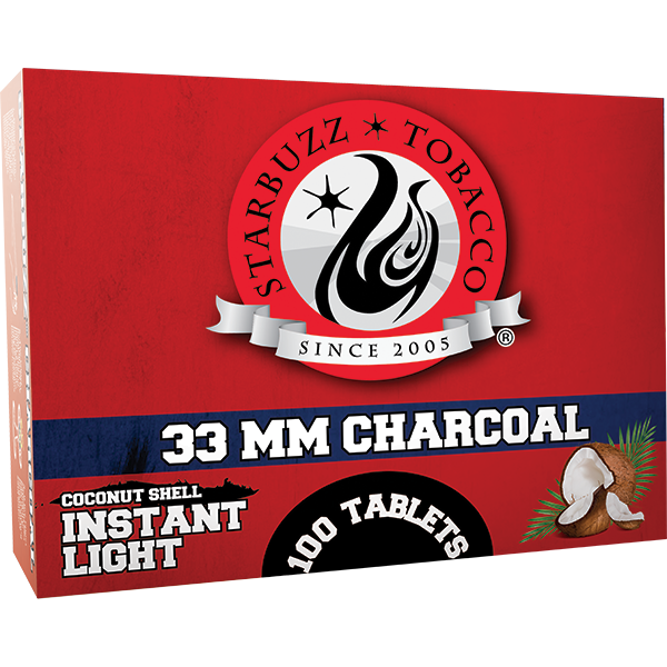 Starbuzz Premium Coconut Instant Light Charcoal 33mm (Wholesale)