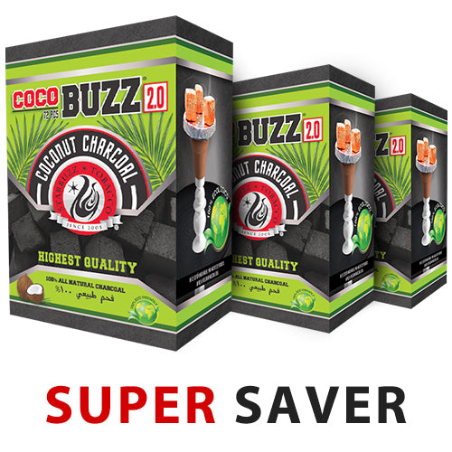 CocoBuzz 2.0 Coconut Charcoal Super Saver-CUBES