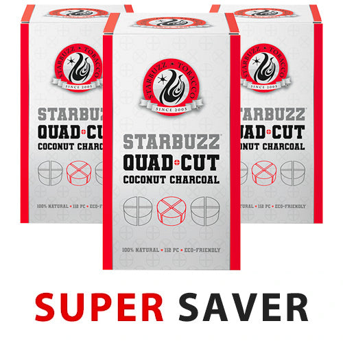 Starbuzz Quad Cut Coconut Charcoal Super Saver